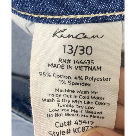 Kancan 90's Highrise Straight Cross Over Waist Stretch Jeans sz 30 NWT - Picture 7 of 9